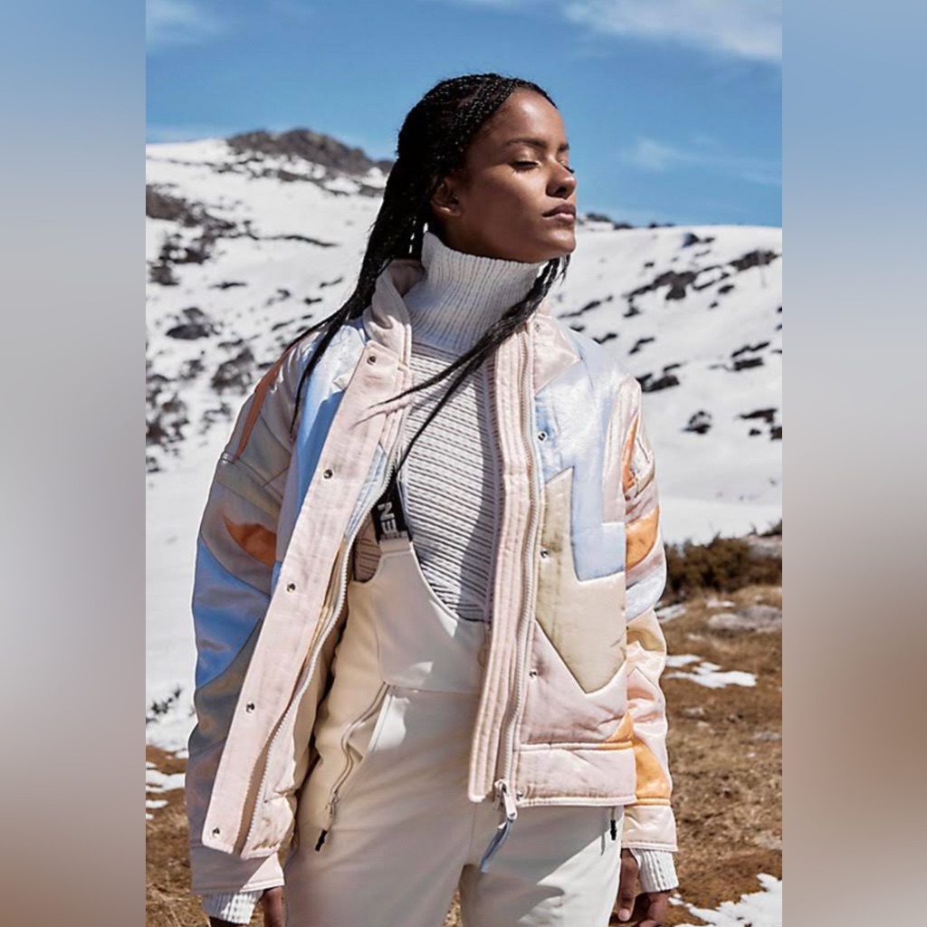 Free People Pastel Puffer Jacket